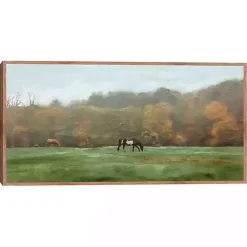 Kirklands Home Autumn Grazers Framed Art Print New