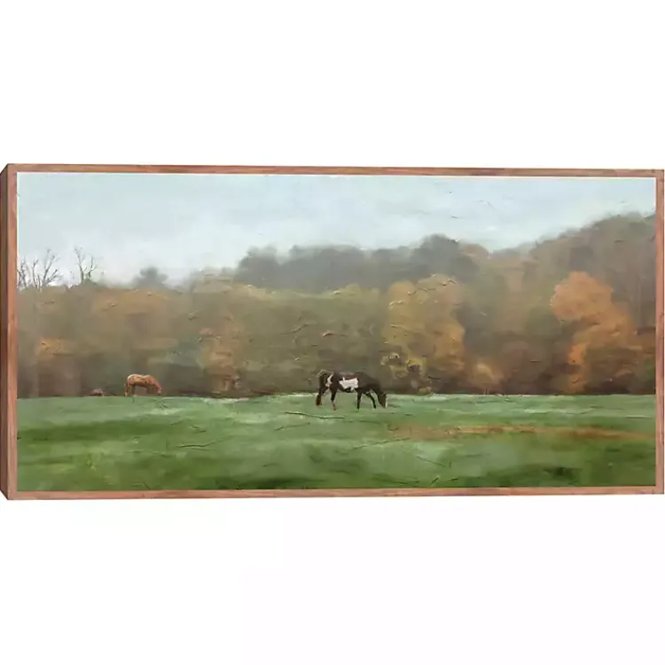 Kirklands Home Autumn Grazers Framed Art Print New