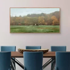 Kirklands Home Autumn Grazers Framed Art Print New