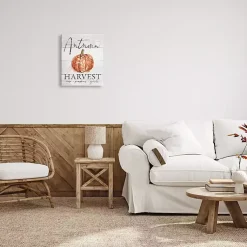 Fall>Kirklands Home Autumn Harvest Canvas Wall Plaque
