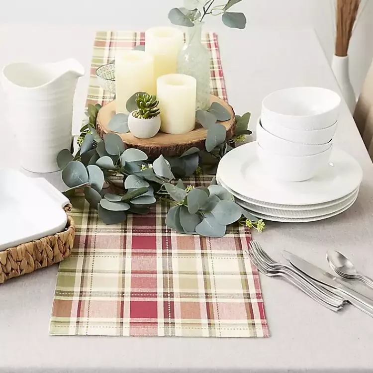 Kirklands Home Autumn Harvest Plaid Table Runner Online