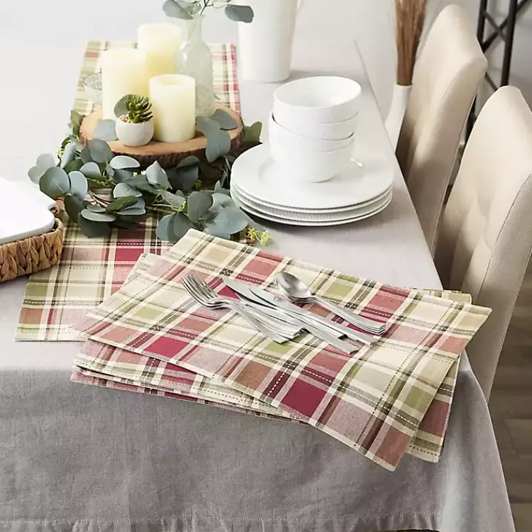 Kirklands Home Autumn Harvest Plaid Table Runner Online