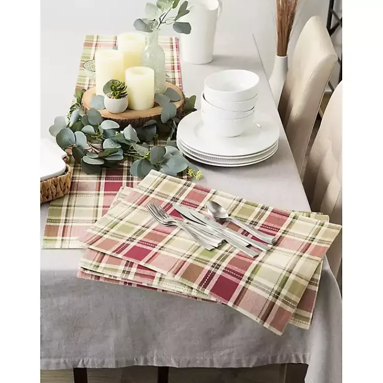 Kirklands Home Autumn Harvest Plaid Table Runner Online