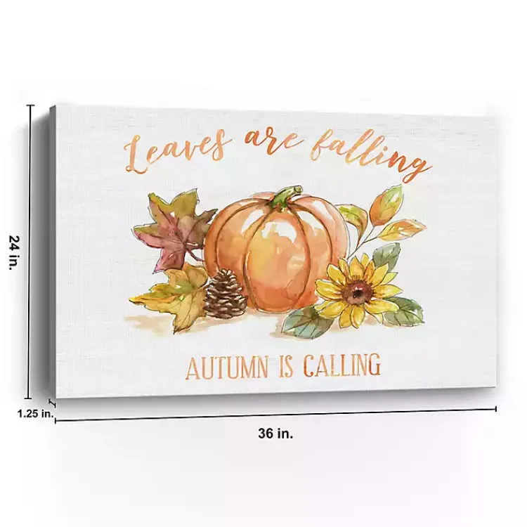 Fall>Kirklands Home Autumn is Calling Canvas Art Print, 24x36