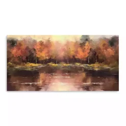 Fall>Kirklands Home Autumn Lake Canvas Art Print, 40x20 in.
