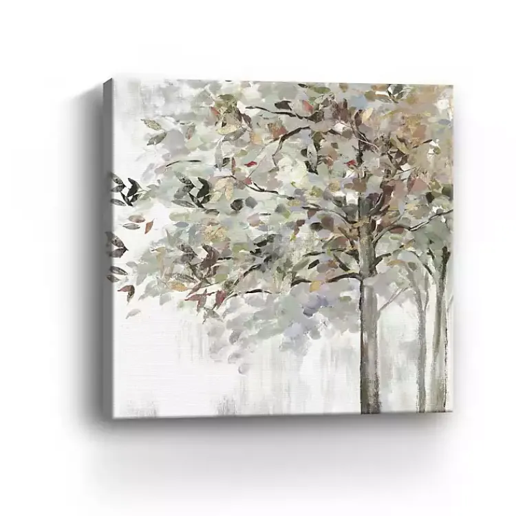 Kirklands Home Autumn Leaves Neutral Giclee Canvas Art, 40x40 in. Tan Clearance