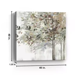Kirklands Home Autumn Leaves Neutral Giclee Canvas Art, 40x40 in. Tan Clearance