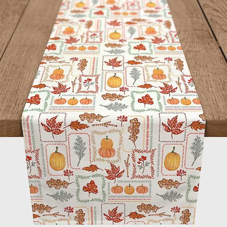 Fall>Kirklands Home Autumn Patchwork Table Runner, 72 in.