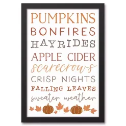 Fall>Kirklands Home Autumn Things Framed Canvas Art Print