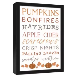 Fall>Kirklands Home Autumn Things Framed Canvas Art Print