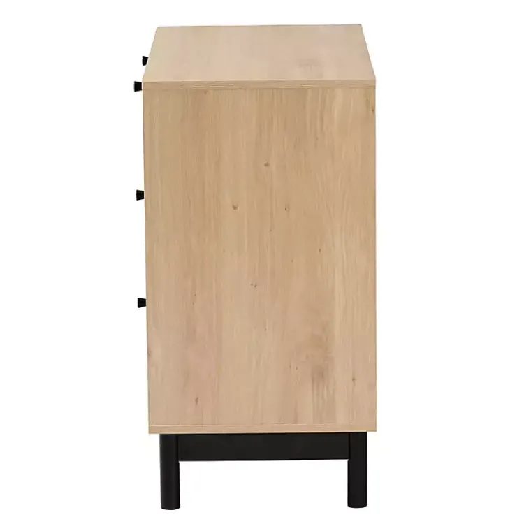 Kirklands Home Ava Light 3-Drawer Cabinet Brown Clearance