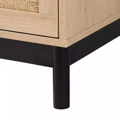 Kirklands Home Ava Light 3-Drawer Cabinet Brown Clearance