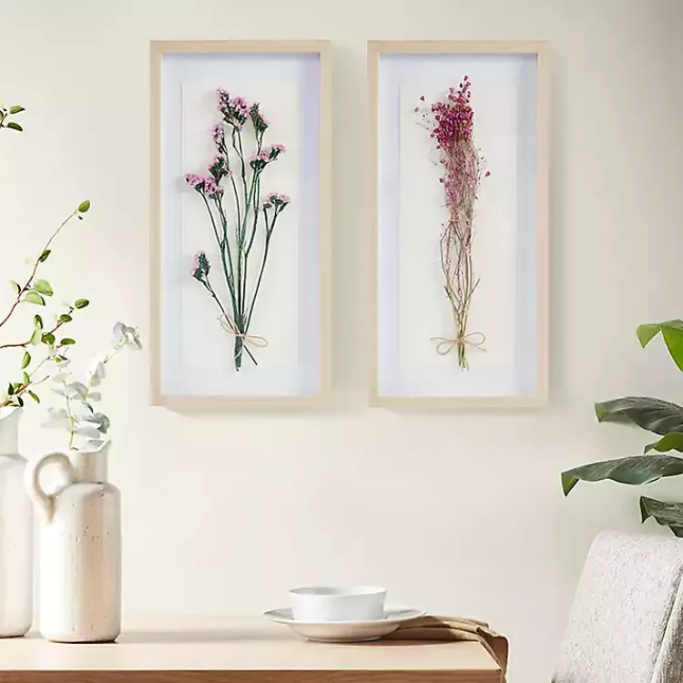 Kirklands Home Avant Garden Dried Flowers Shadowboxes, Set of 2 Online