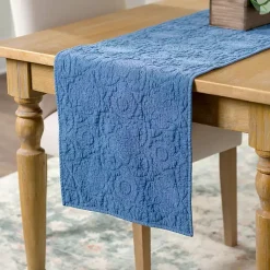 Kirklands Home Avery Quilted Table Runner, 80 in. Blue Clearance