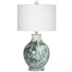 Kirklands Home Azure Blue Ocean Table Lamp White Sale