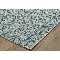 Kirklands Home Azure Terrace Sun Shower Outdoor Area Rug, 5x8 Clearance
