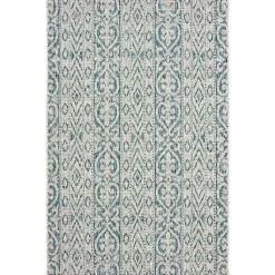 Kirklands Home Azure Terrace Sun Shower Outdoor Area Rug, 7x9 New