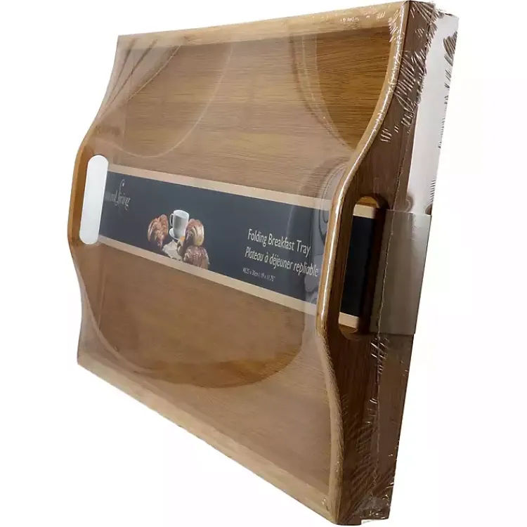 Kirklands Home Bamboo Folding Tray Tan Online