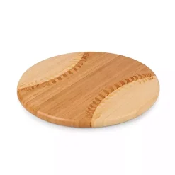 Kirklands Home Bamboo Wood Baseball Serving Board Tan