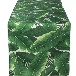 Kirklands Home Banana Leaf Outdoor Table Runner, 108 in. Green Discount