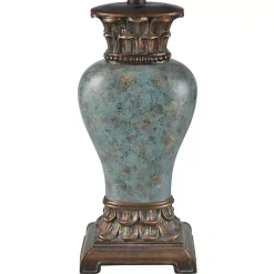Kirklands Home Barbados Blue Traditional Table Lamp Tan