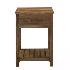 Kirklands Home Barnwood Country Accent Table Brown Clearance