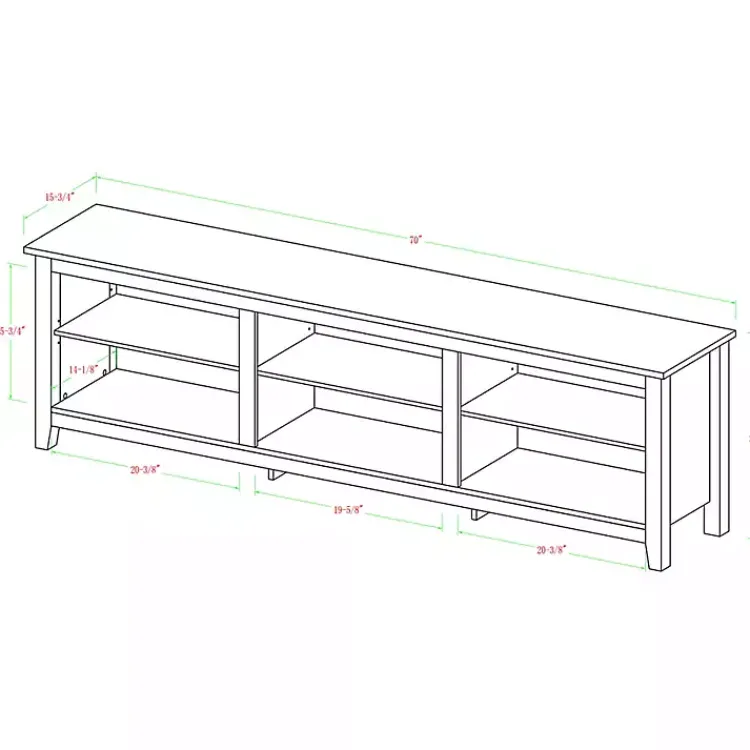 Kirklands Home Barnwood TV Stand, 70 in. Brown Clearance