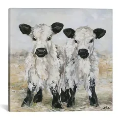 Kirklands Home Barnyard Buds Canvas Art Print White New