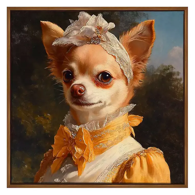 Kirklands Home Baroness Bonita Barkington Framed Art Print Multi Discount