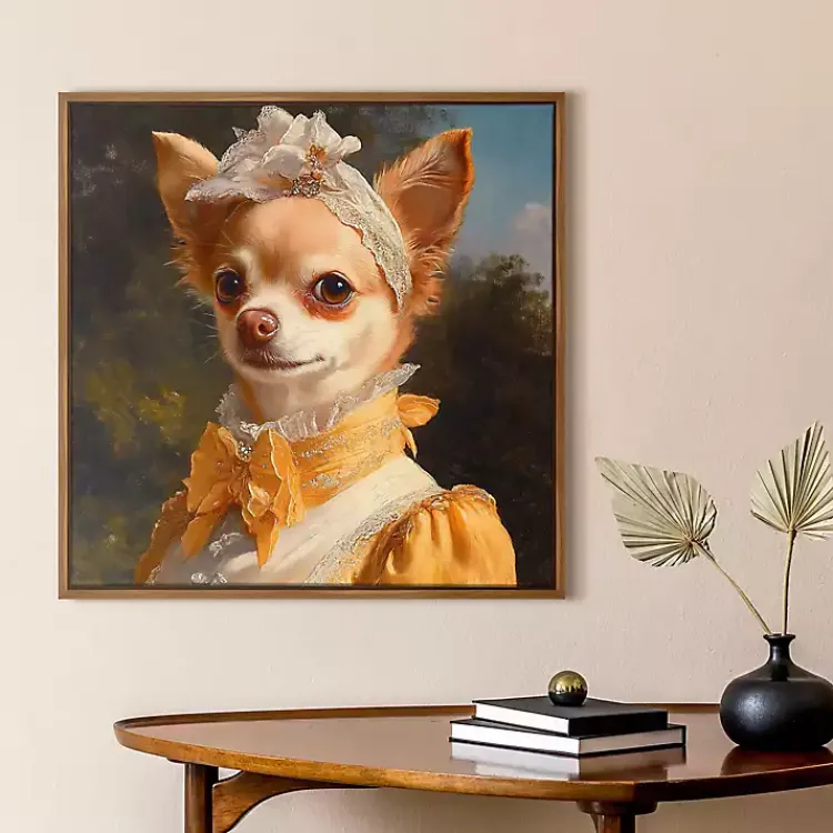 Kirklands Home Baroness Bonita Barkington Framed Art Print Multi Discount