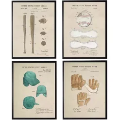 Kirklands Home Baseball Patents Framed Art Prints Multi Clearance