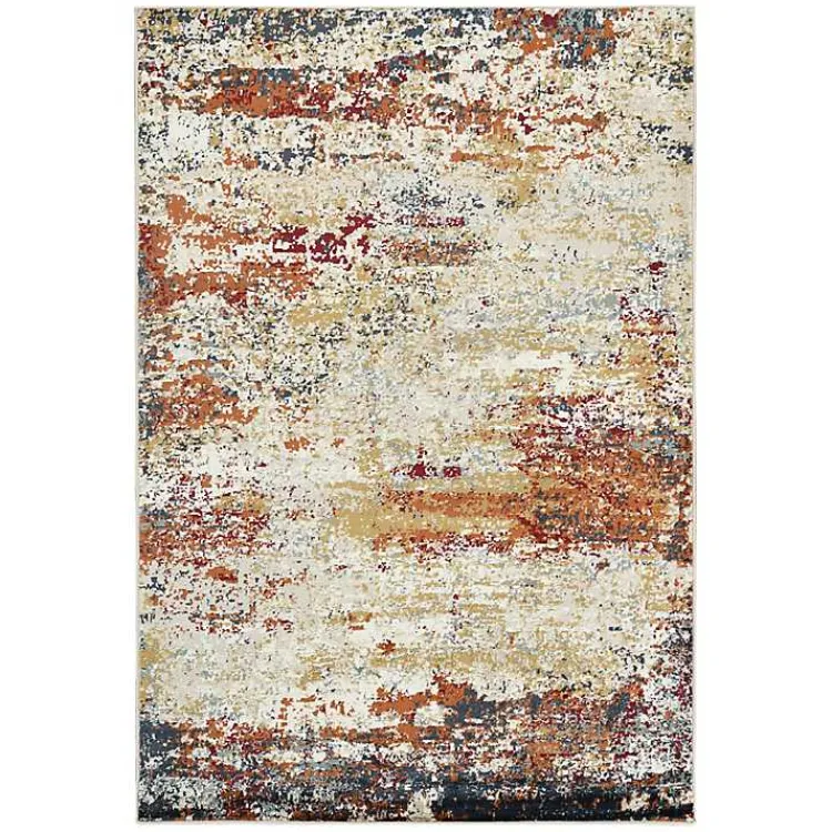 Kirklands Home Bastia Ivory Orange Accent Rug, 2x3 Multi Sale