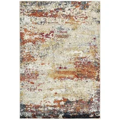 Kirklands Home Bastia Ivory Orange Area Rug, 5x7 Multi Best