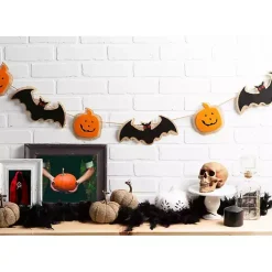 Halloween>Kirklands Home Bat and Pumpkin Garland