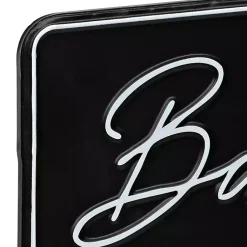 Kirklands Home Bathroom Wash Brush Floss Flush Wall Plaque Black Discount