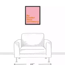 Kirklands Home Be Kinder Than Necessary Framed Canvas Art Print Sale