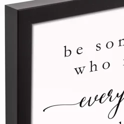 Kirklands Home Be Somebody Framed Canvas Wall Plaque Sale