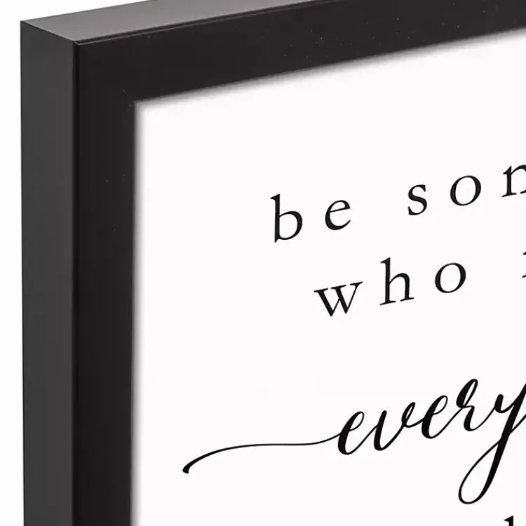 Kirklands Home Be Somebody Framed Canvas Wall Plaque Sale