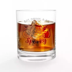 Kirklands Home Be Spooky Halloween Whiskey Glasses, Set of 2 Clear Online