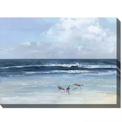 Kirklands Home Beach Combers Outdoor Canvas Art Print Blue Outlet