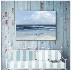 Kirklands Home Beach Combers Outdoor Canvas Art Print Blue Outlet