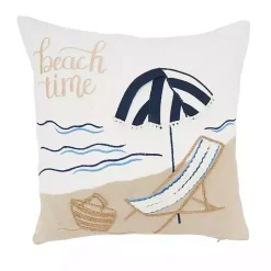 Pillows>Kirklands Home Beachy Daydreams Embroidered Throw Pillow