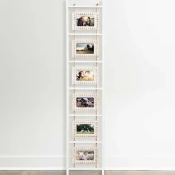 Collage Frames>Kirklands Home Beaded Frame Photo Collage Ladder White