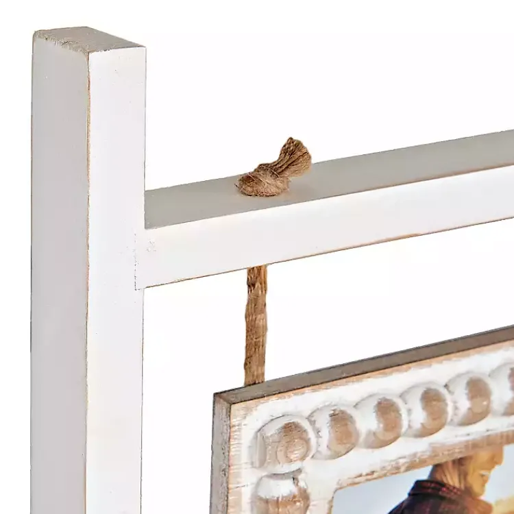 Collage Frames>Kirklands Home Beaded Frame Photo Collage Ladder White