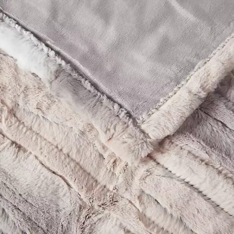 Blankets & Throws>Kirklands Home Beautyrest Blush Faux Fur Oversized Heated Throw Pink