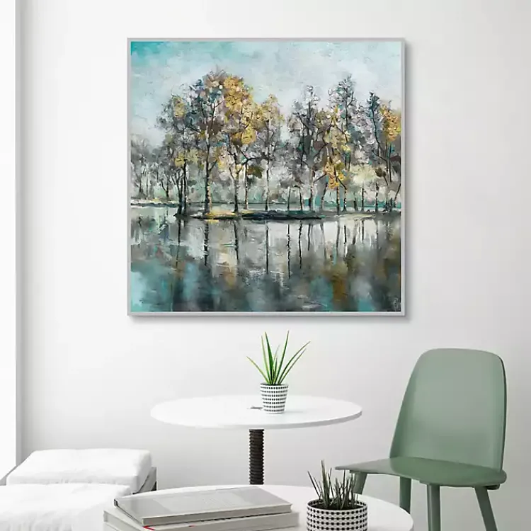 Kirklands Home Beckoning Tree Grove Framed Canvas Art