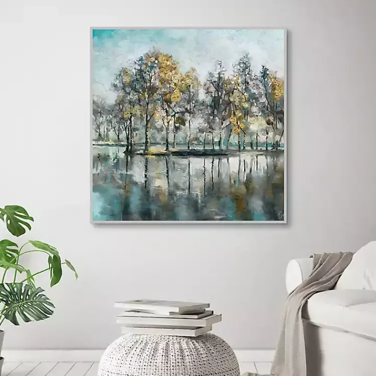 Kirklands Home Beckoning Tree Grove Framed Canvas Art