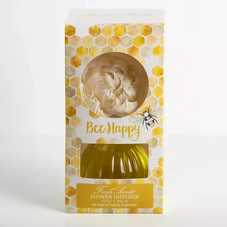 Home Fragrance>Kirklands Home Bee Happy Flower Petal Diffuser Set