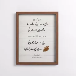 Kirklands Home Beer and Wings Framed Wall Plaque Discount