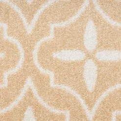 Kirklands Home Beige & Ivory Quatrefoil Indoor/Outdoor Rug, 8x10 Discount